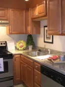The 41-year-old Beckanna Apartments in Raleigh, N.C., now boasts modern kitchens with the high-end look of stainless steel, granite, and more.