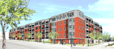 A rendering of The Cambric, a 55+ independent living project currently under construction in St. Paul, MN.