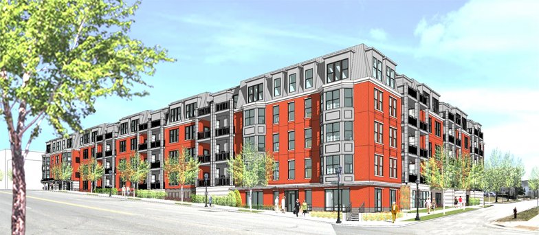 A rendering of The Cambric, a 55+ independent living project currently under construction in St. Paul, MN.