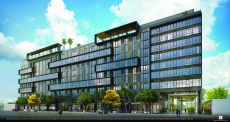 A rendering of the north side of Wynwood 25, currently under construction in Miami's Wynwood neighborhood.