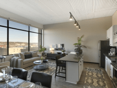 A unit interior at Timberland Partners’ newly-opened 333 on the Park renovation project.