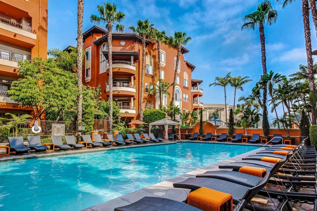 Aimco's Palazzo Portfolio acquisition was one of 2017's biggest. Palazzo West at the Grove, pictured, is one of Aimco's newest additions in Los Angeles.