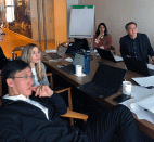 Leaders from Skidmore, Owings and Merrill and AMLI Residential meet to discuss the design approach to "Building Positive: Living Well."