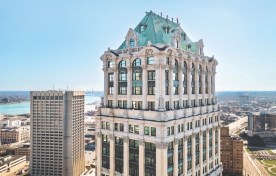 The 38-story Book Tower in Detroit sat almost totally empty for more than a decade.