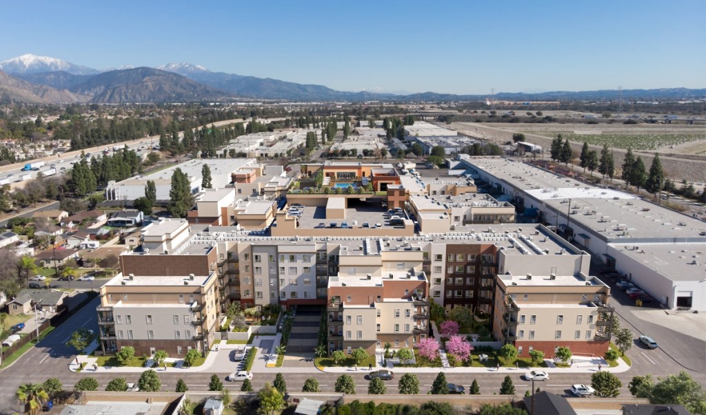 Esperanza, a rental community in Duarte, California. Courtesy MBK Rental Living
