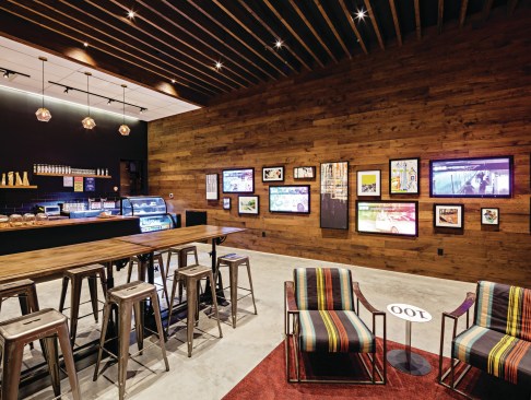 AvalonBay’s AVA DoBro apartment in Brooklyn, N.Y., includes its own coffee shop for residents and the public, AVA Brew.