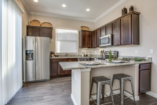 Avilla Northside interiors feature granite countertops and stainless steel appliances.