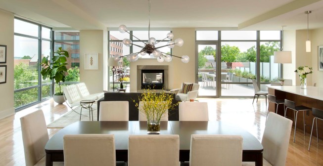 The Oronoco's open kitchen–dining–living rooms reflect how most age groups
now want to live.