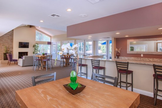 The clubhouse at Parcwood Apartment Homes in Corona, Calif.