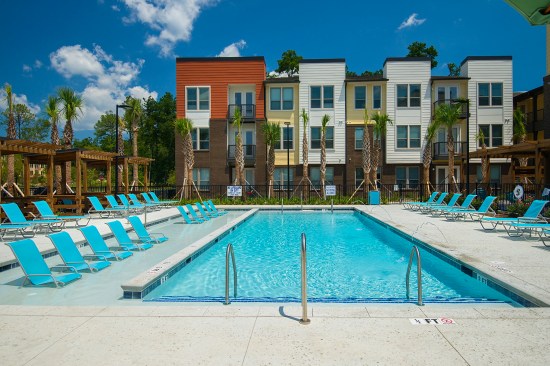 saltwater swimming pool, cabanas, low-rise, master plan, master-planned community, mixed-use, mixed product, Charleston