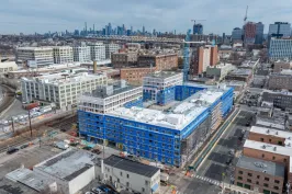 Slated for completion in September 2026, West Side Square is under construction in Jersey City, New Jersey.